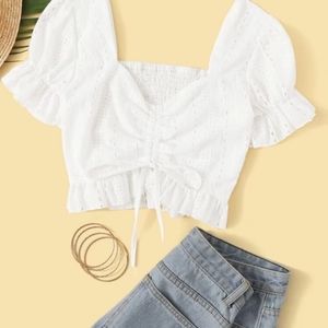 Plus Size Milkmaid Top